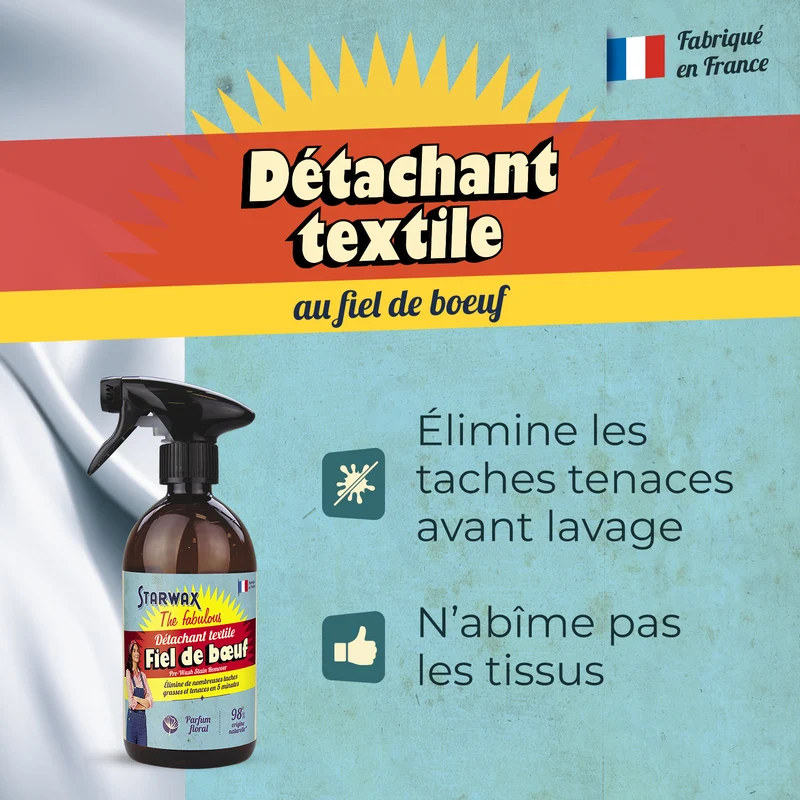 Spray détachant au fiel de boeuf