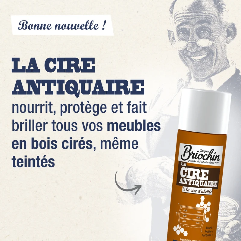 Cire antiquaire à la cire d'abeille
