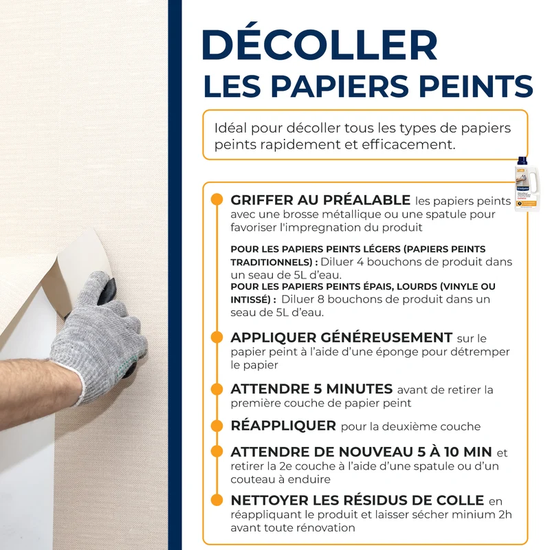 Décolleur Express papier peint 1L