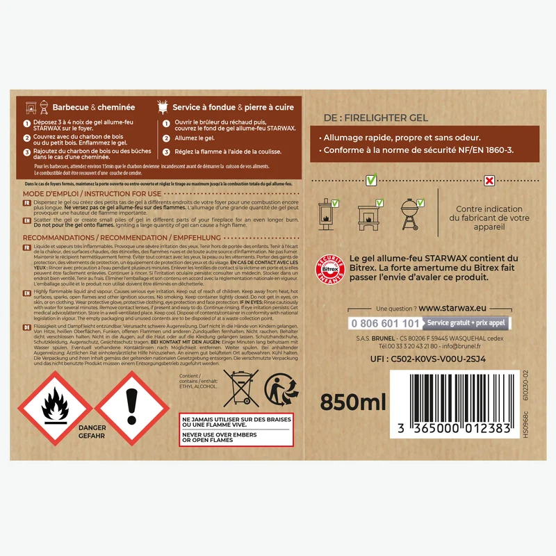 Gel Allume feu