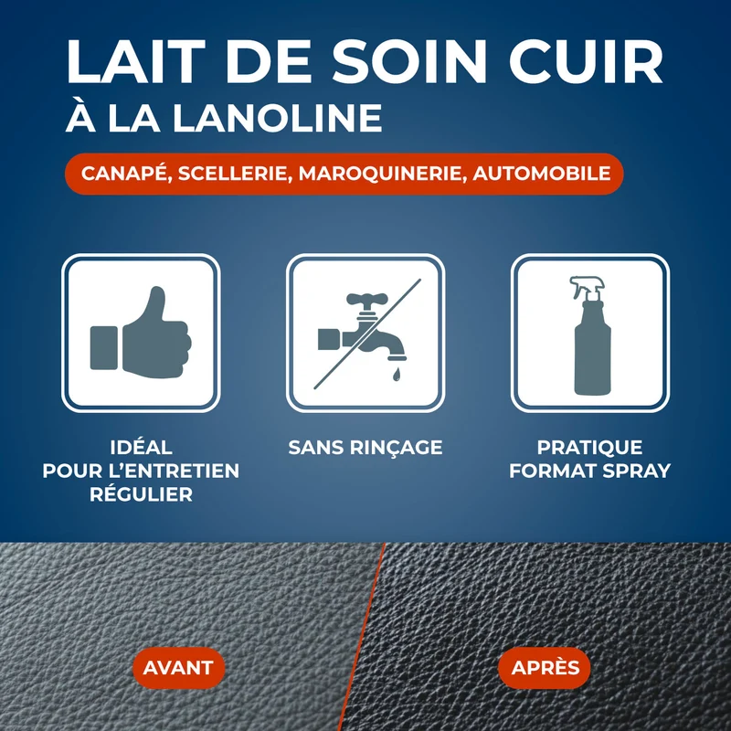 Lait de soin pour cuir