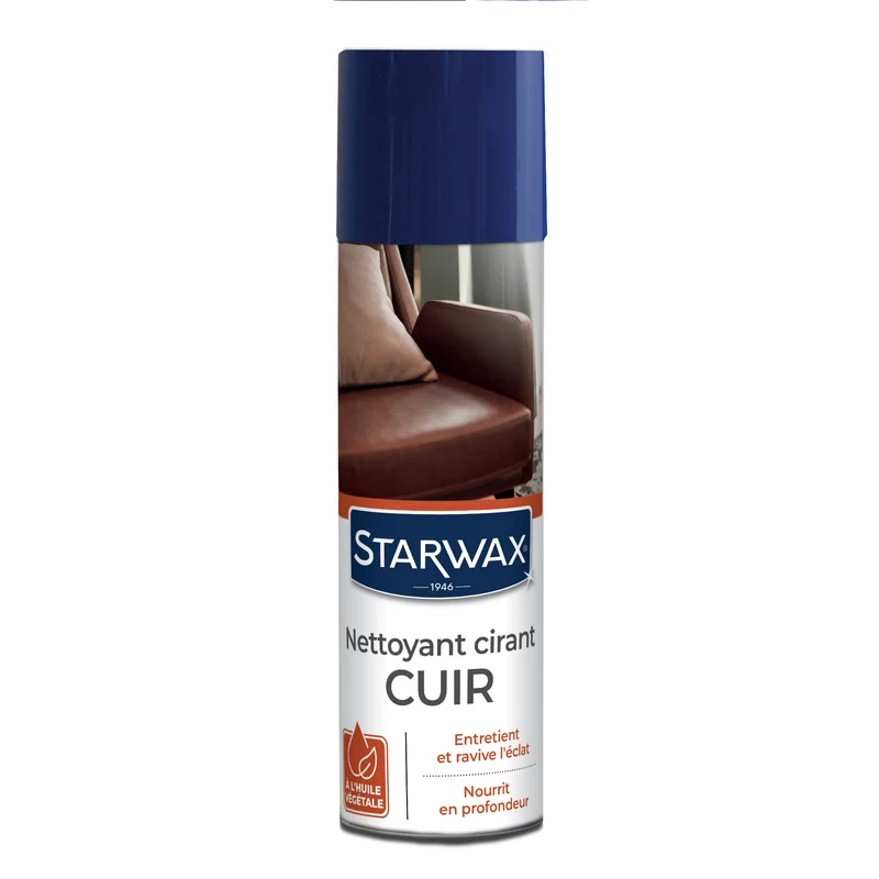 Nettoyant cirant pour cuir