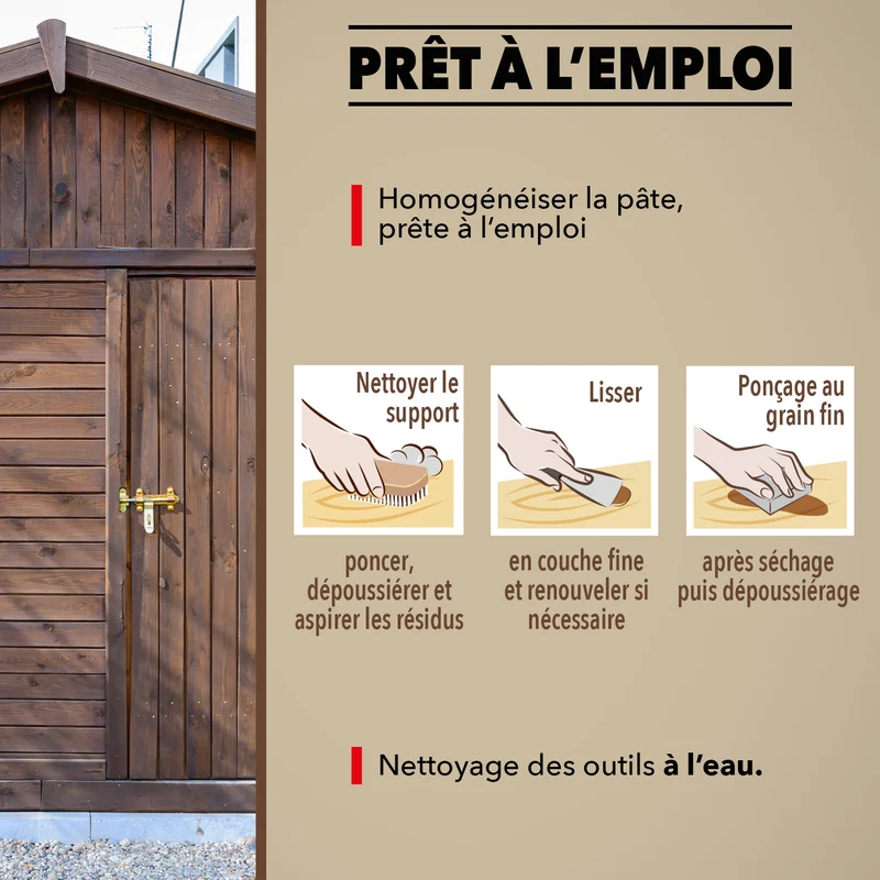 Lisse parfaitement le bois