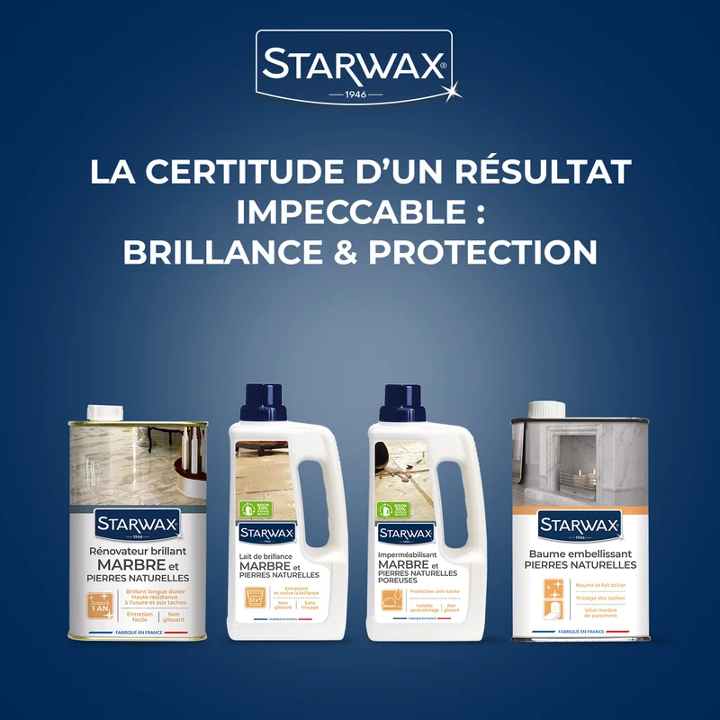 Baume embellissant pour marbre et pierres naturelles