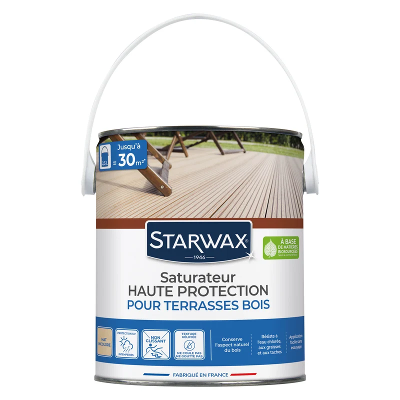 Saturateur Haute protection pour terrasses bois