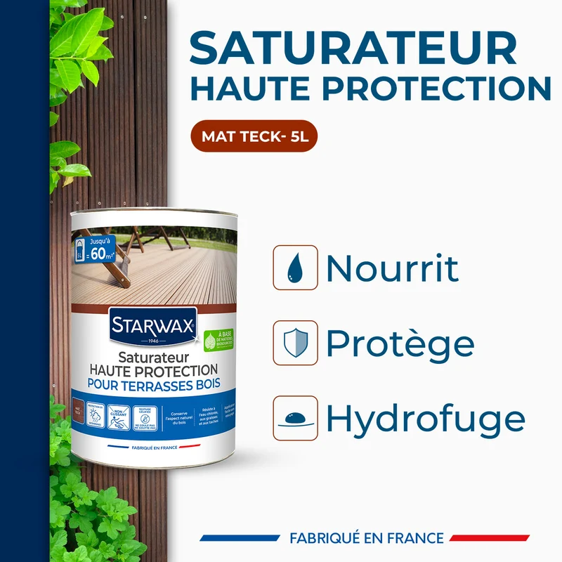 Saturateur Haute protection pour terrasses bois