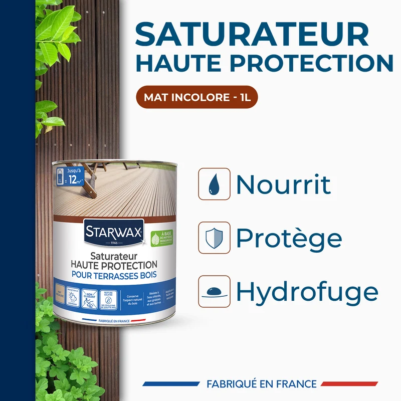 Saturateur Haute protection pour terrasses bois