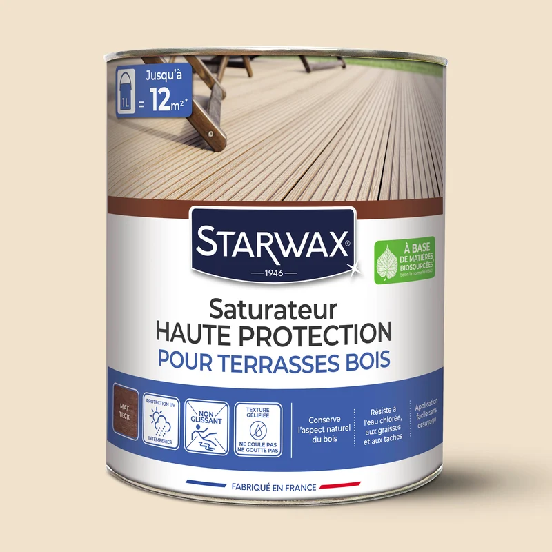 Saturateur Haute protection pour terrasses bois