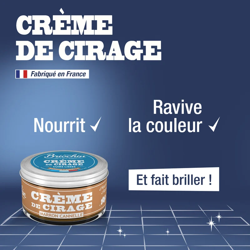 Crème de cirage marron cannelle