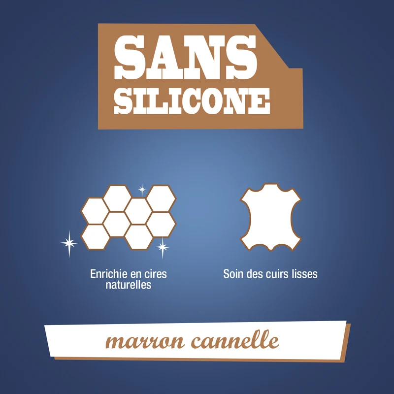 Crème de cirage marron cannelle