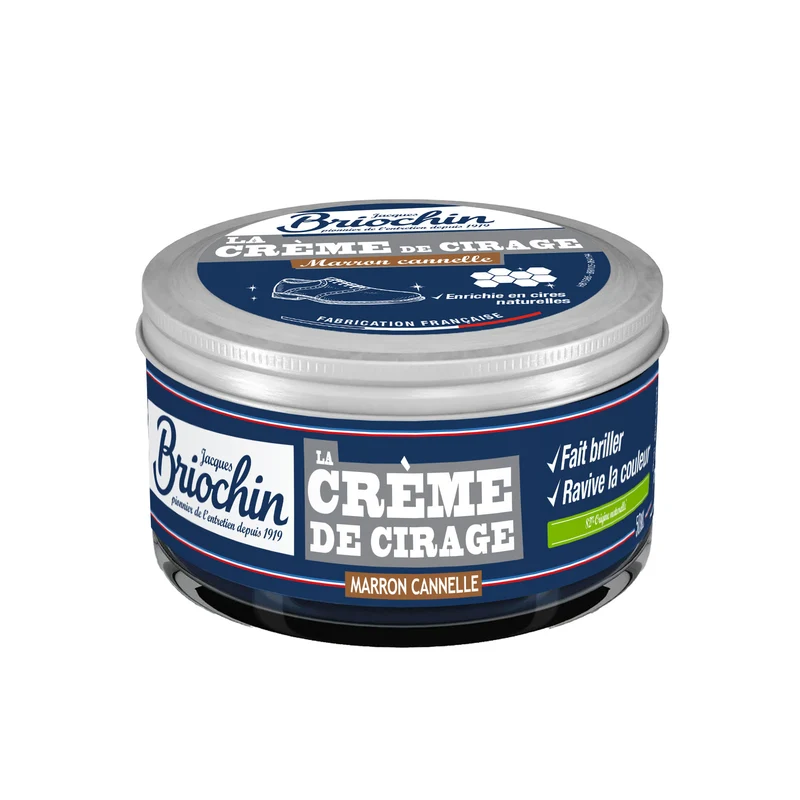 Crème de cirage marron cannelle