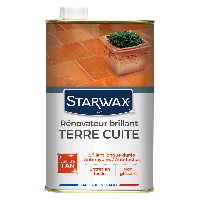 Rénovateur brillant protecteur pour tomettes et terres cuites 1L incolore