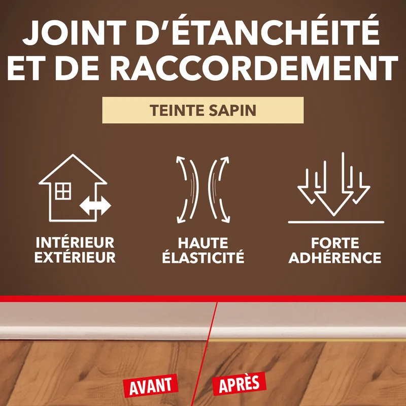 Rejointe parquets et boiseries - Etanchéité et raccordement