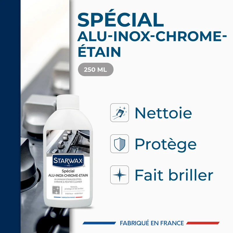 Nettoyant Alu Inox Chrome & Etain