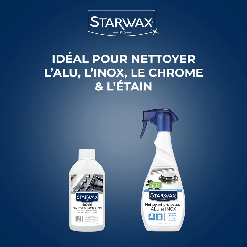 Nettoyant Alu Inox Chrome & Etain