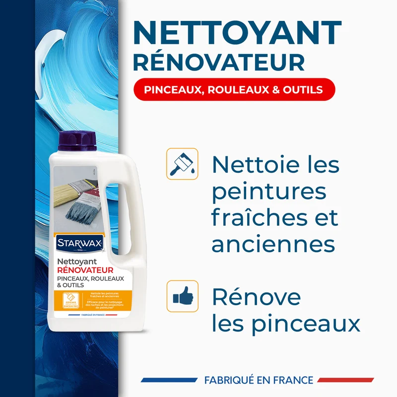 Nettoyant rénovateur pinceaux, rouleaux et outils 1L