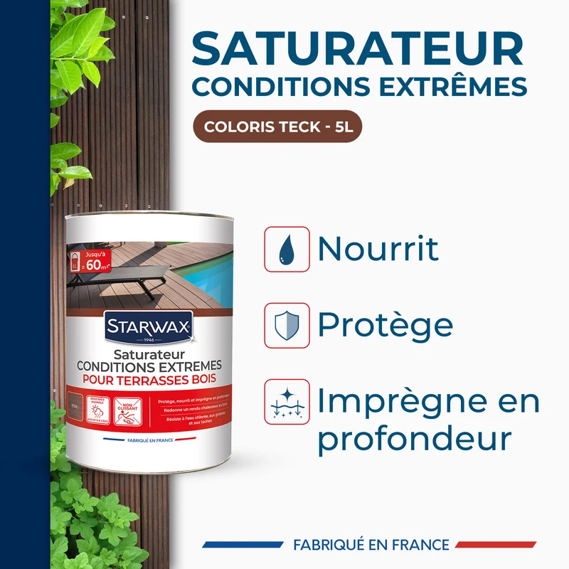 Saturateur bois extérieurs conditions extrêmes
