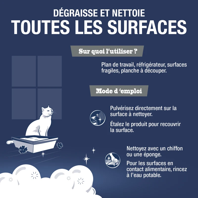 Mousse nettoyante au Bicarbonate de Soude - Parfum verveine