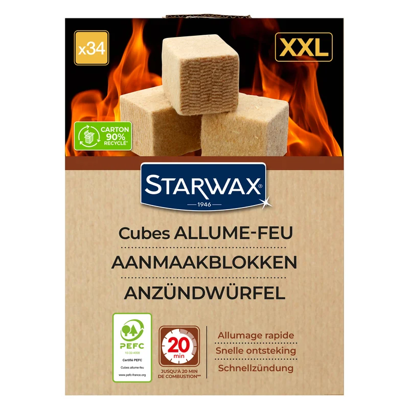 Cubes allume feu XXL PEFC