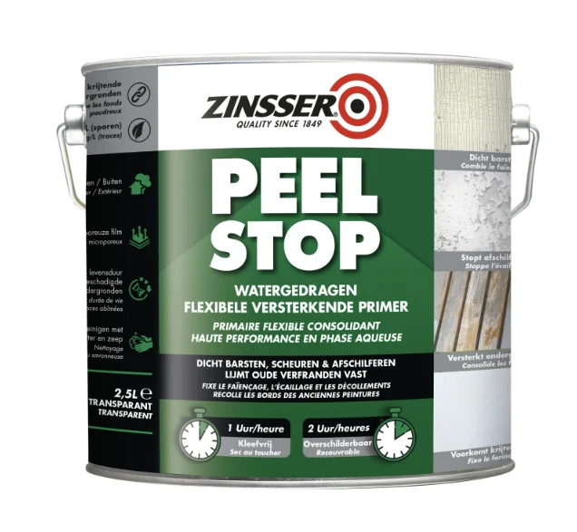 Primaire consolidant, transparent et flexible - Zinsser Peel stop