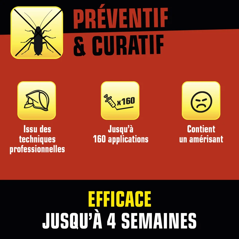 Seringue cafards et blattes