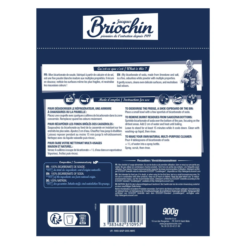 Le Bicarbonate de soude grand format - 900g