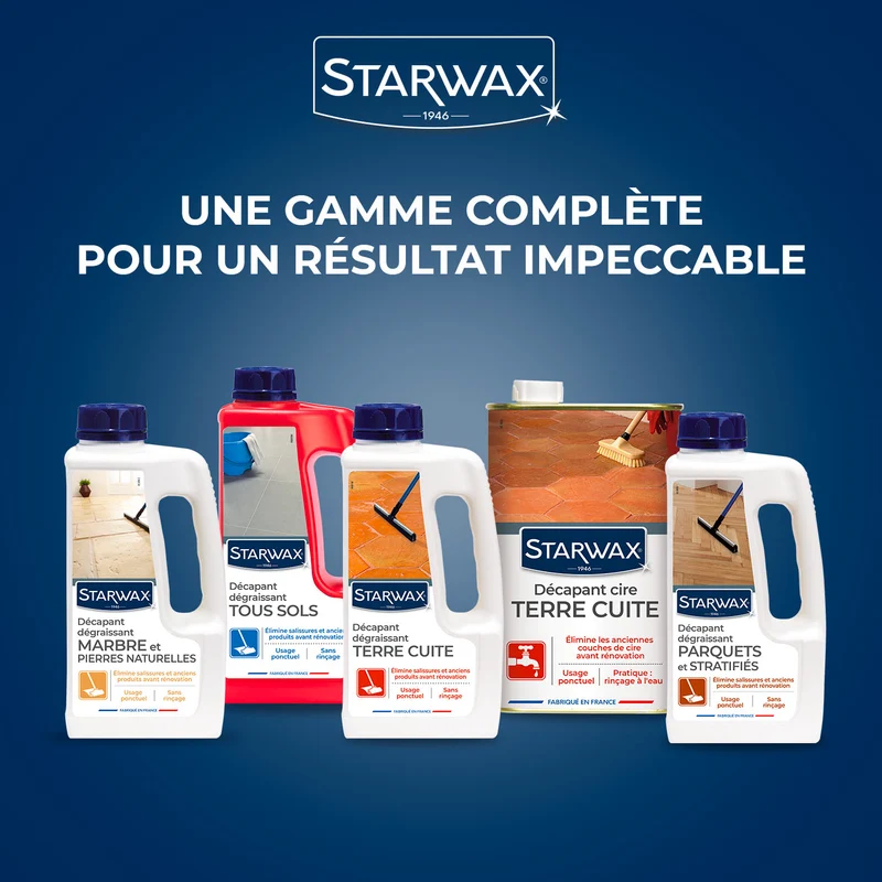 Décapant cire avant rénovation pour tomettes et terres cuites