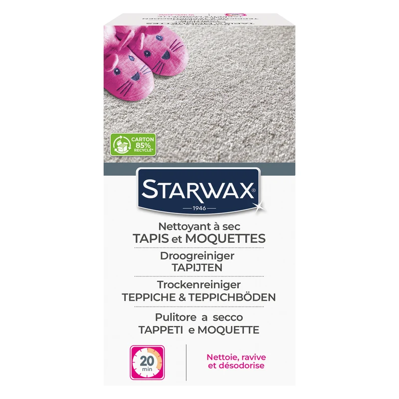 Nettoyant à sec pour tapis et moquettes