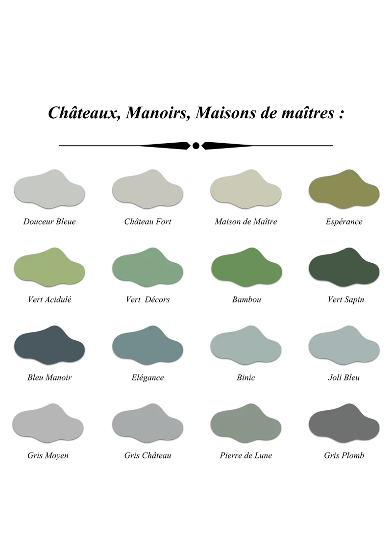 Nuancier pour les couleurs des monuments historiques