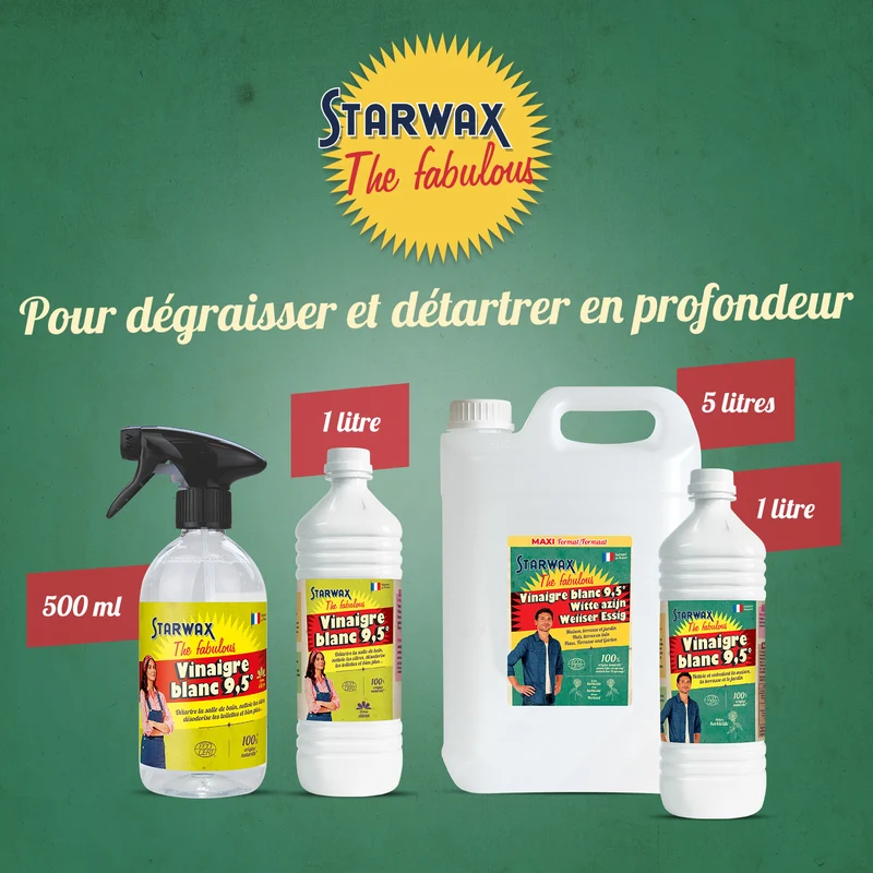 Vinaigre blanc 9.5° sans parfum