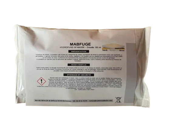 Hydrofuge de masse - étanchéité béton Mabfuge