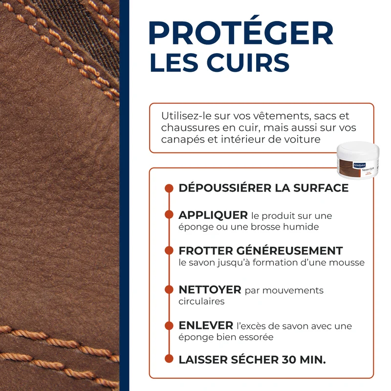 Savon cuir