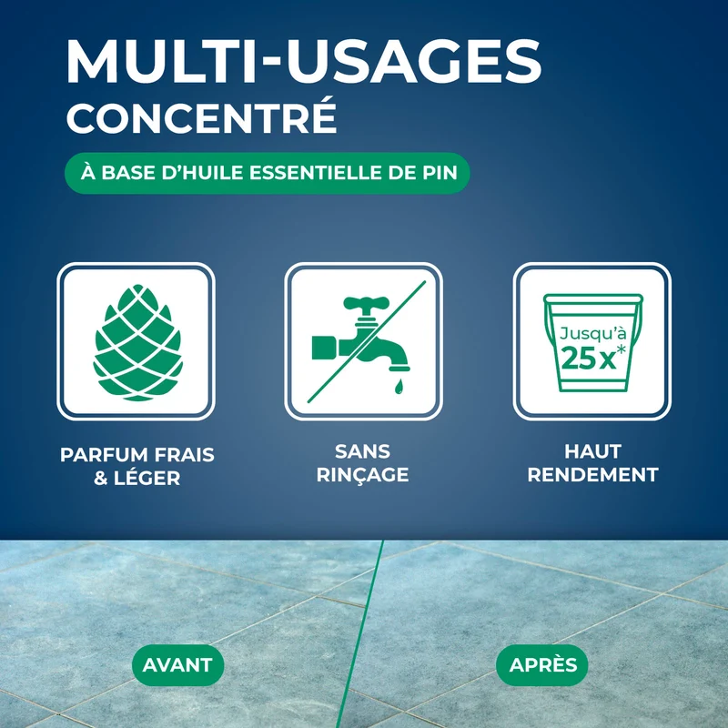 Nettoyant multi-usages concentré parfum pin des landes