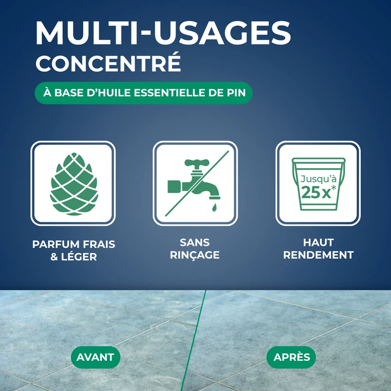 Nettoyant multi-usages concentré parfum pin des landes