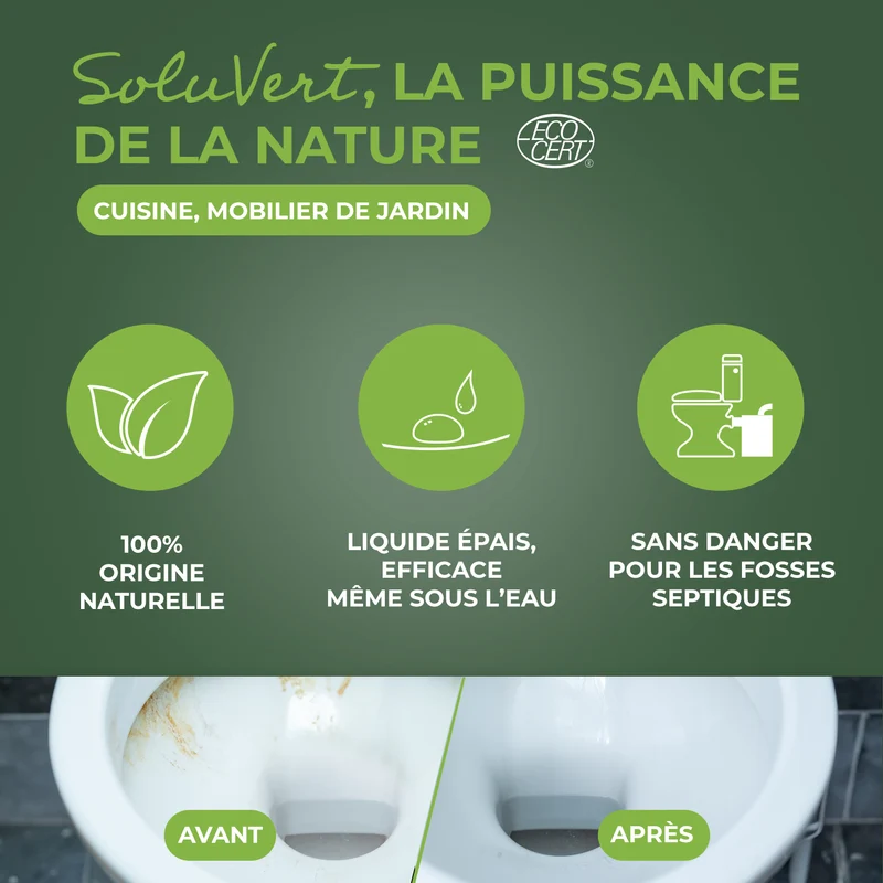 Détartrant en gel pour WC et broyeurs