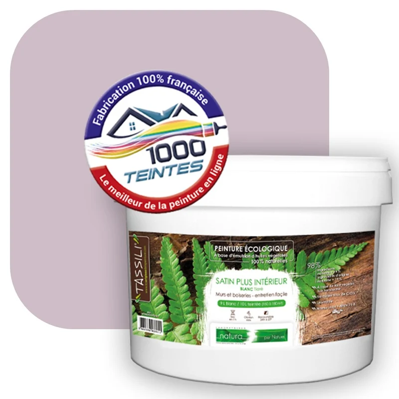 Peinture écologique Natura Tassili® Les Violets (L'Atelier by Edicolor 131C/131-C/131C1) Intérieur SATIN