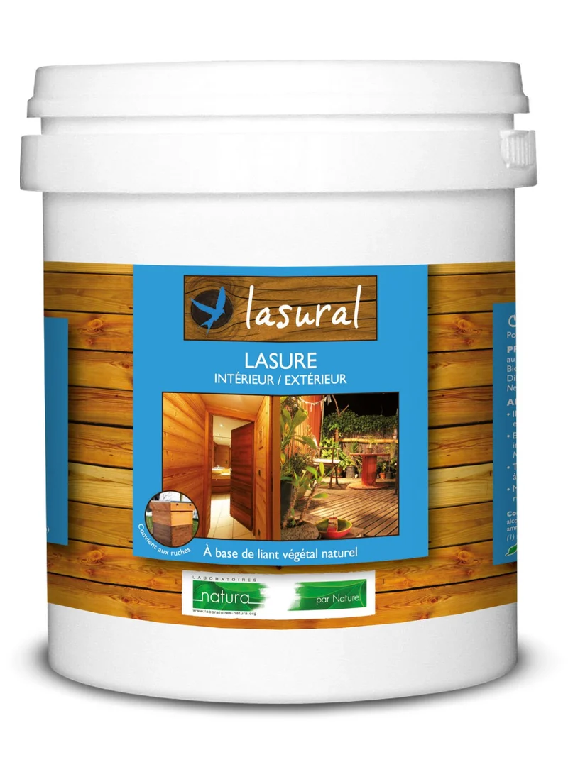 Lasure écologique incolore et teintée