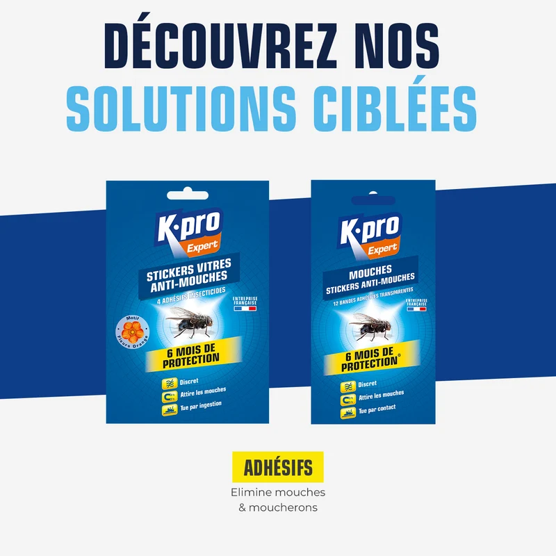 Stickers anti-mouches fleurs