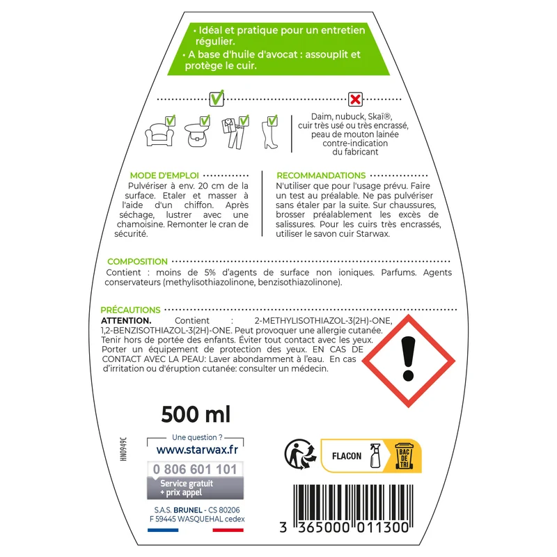 Lotion de soin pour cuir