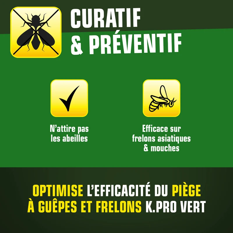 Attractif piège à guêpes et frelons