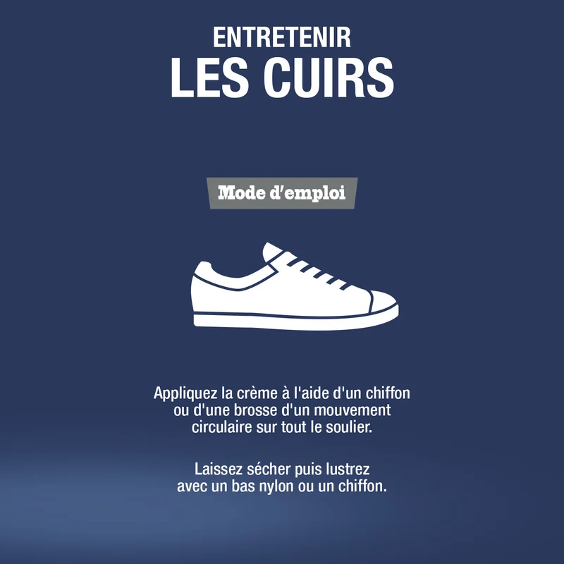 Crème de cirage bleu marine