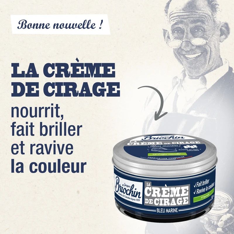 Crème de cirage bleu marine