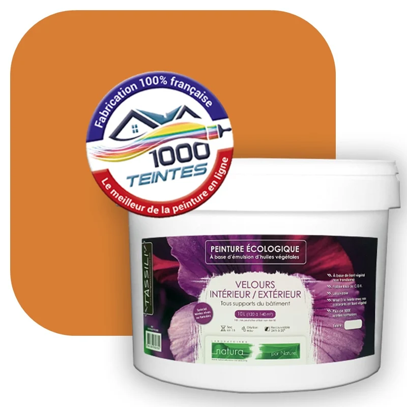 Peinture écologique Natura Tassili® Les Oranges (L'Atelier by Edicolor 089E/089-E/089E1) Intérieur/Extérieur VELOURS