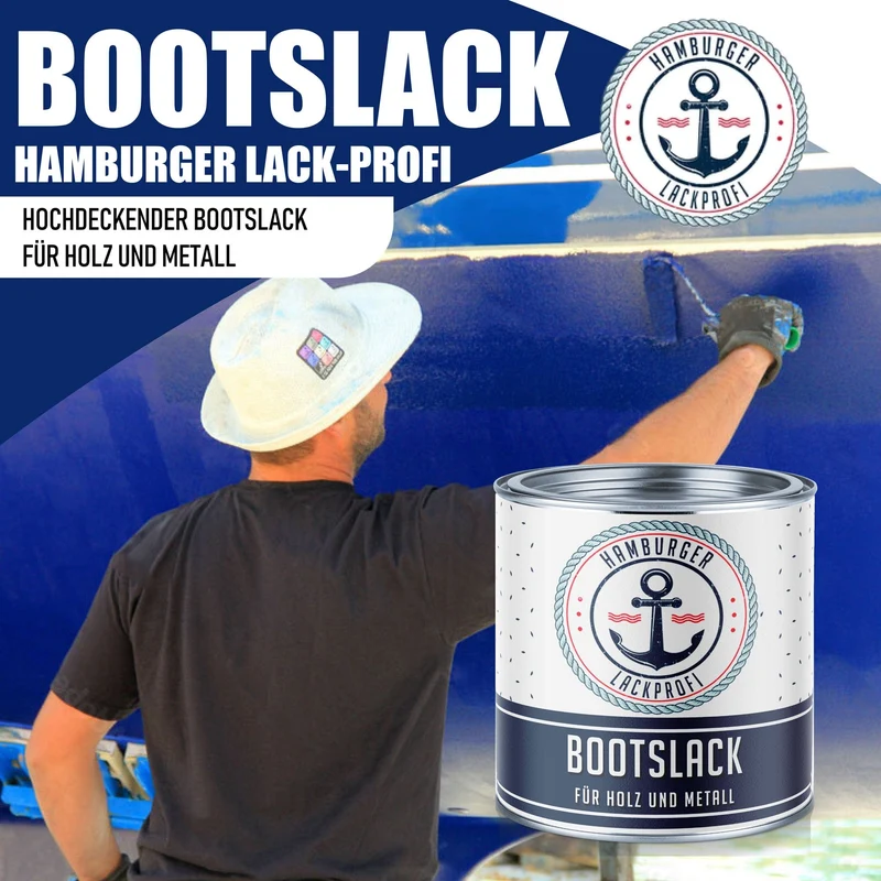 Bootslack Lichtgrün RAL 6027 mit Lackierset (X500) - Hamburger Lack-Profi