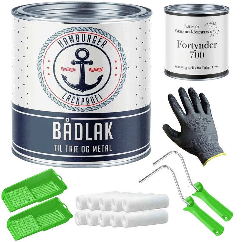 Bootslack Farngrün RAL 6025 mit Lackierset (X300) - Hamburger Lack-Profi