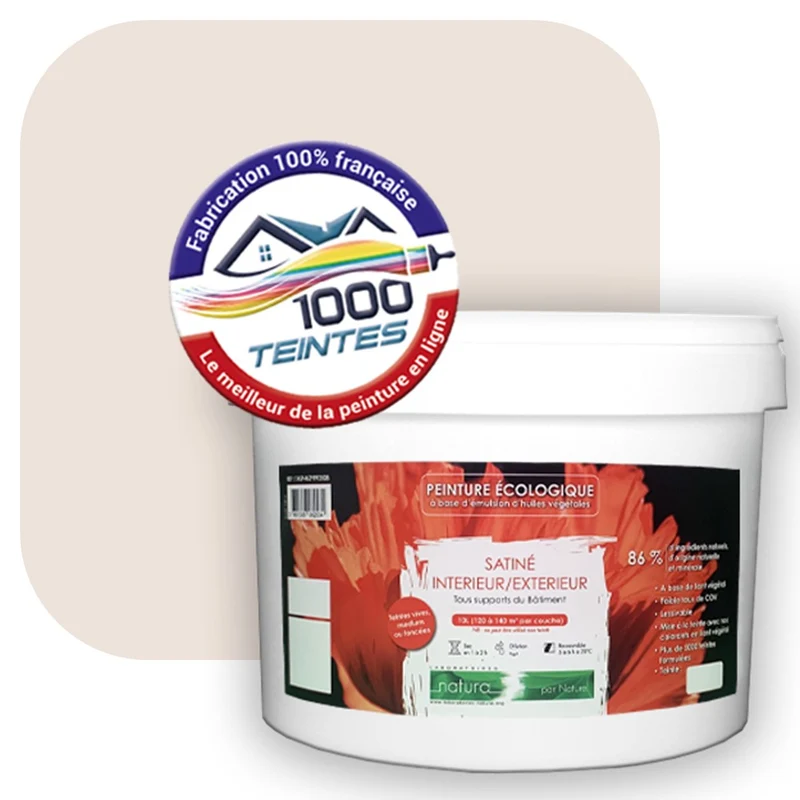 Peinture écologique Natura Tassili® Les Rouges (L'Atelier by Edicolor 100A/100-A/100A1) Intérieur/Extérieur SATIN