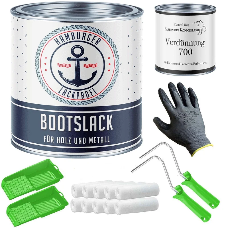 Bootslack Taubenblau RAL 5014 mit Lackierset (X300) - Hamburger Lack-Profi