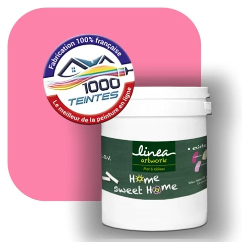 Peinture écologique Natura Linéa® Rose Bonbon (ArtWork Ardoise AW-05) Intérieur MAT