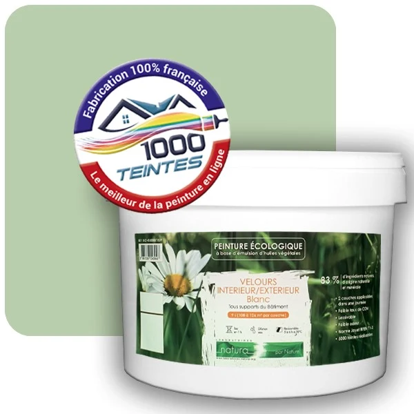 Peinture Natura Tassili® Vert Blanc (RAL Classic 6019) Intérieur/Extérieur VELOURS