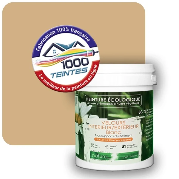 Peinture Natura Tassili® Beige (RAL Classic 1001) Intérieur/Extérieur VELOURS